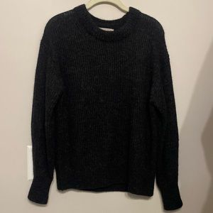 Everlane The Alpaca Crew - Heather Black
